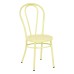 OD2918A2-P702 Odessa Metal Dining Chair with Backrest in Pastel Lemon Finish- Ships Fully Assembled, 2-Pack