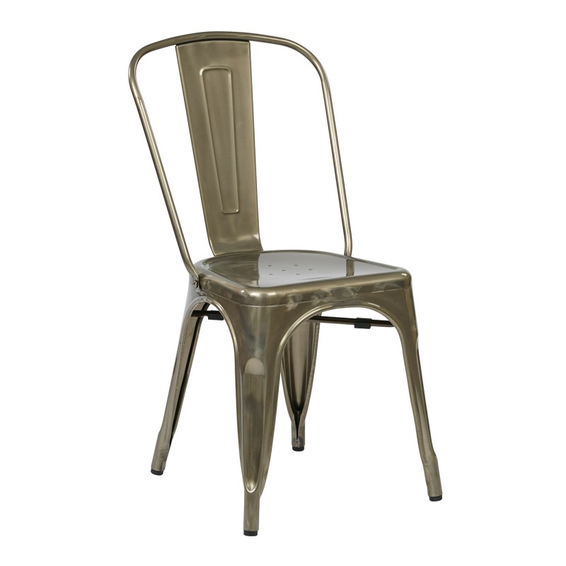 BRW29A2-GM Bristow Armless Chair, Gunmetal, 2 Pack