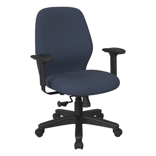 3121-104 Mid Back 2-to-1 synchro Tilt Chair with 2 -Way Adjustable Soft Padded Arms