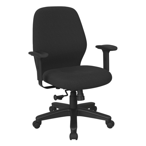 3121-295 Mid Back 2-to-1 synchro Tilt Chair with 2 -Way Adjustable Soft Padded Arms