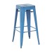 BRW3030A4-ARB Bristow 30" Antique Metal Barstool, Antique ROYLE BLUE FINISH, 4 PACK