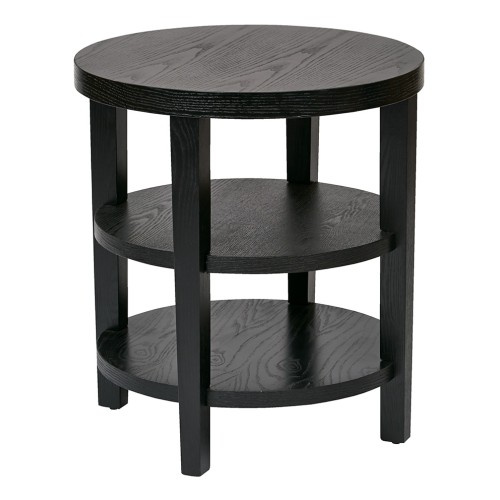 MRG09-BK Merge 20" Round End Table