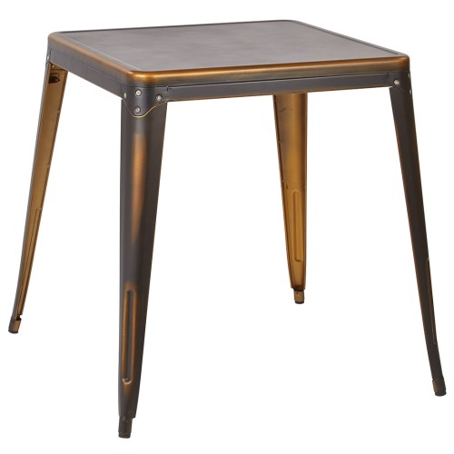 BRW432-AC Bristow Antique Metal Table in Antique Copper (KD)