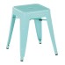 PTR3018A2-16 Patterson 18" Metal Backless Barstool in Mint Finish, Fully Assembled, 2 Pack