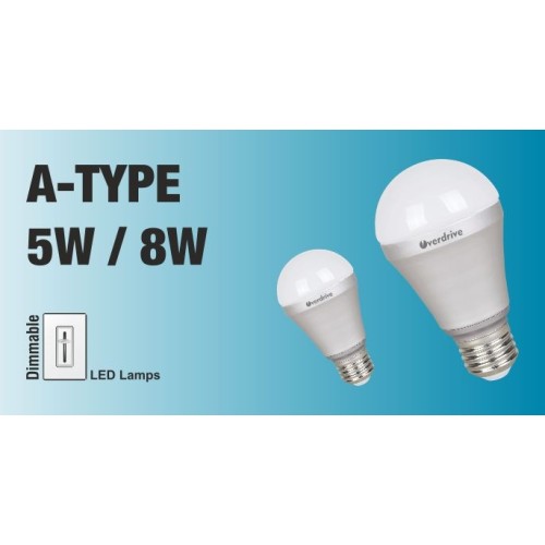 8W LED A19 Bulb Dimmable Soft White