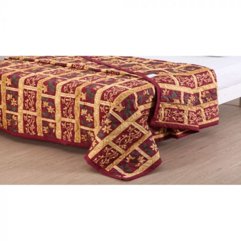 Reversible bedspread in Monte Cristo