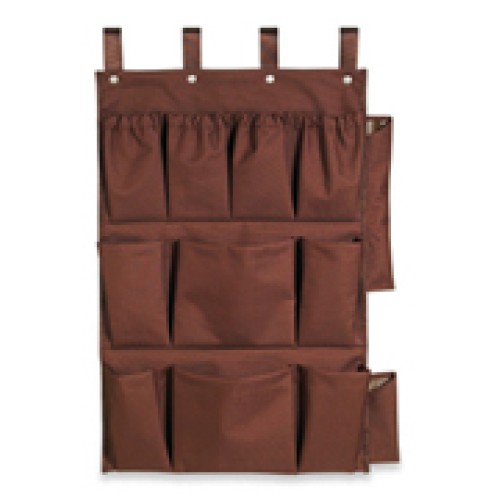 Housekeeping Caddy Bag, 12 Pocket , Brown, PVCAD12