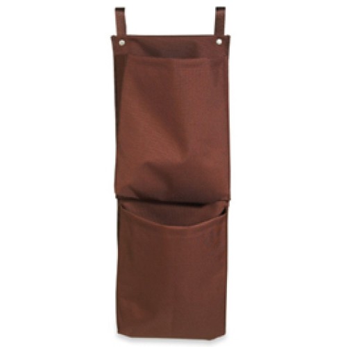 Housekeeping Caddy Bag, 2 Pocket Recycling Bag, Brown, PVCAD2