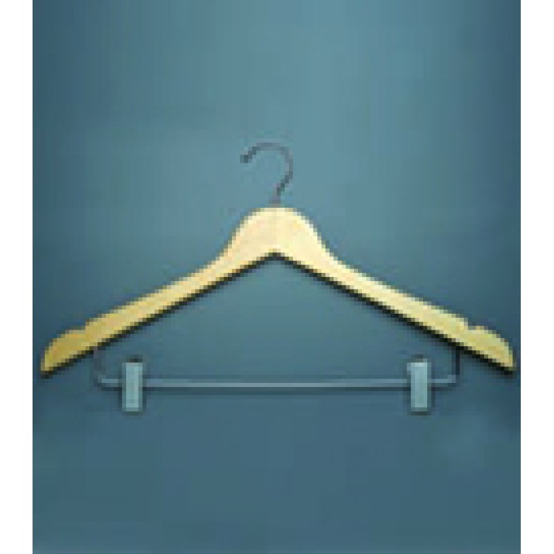 Clothing Hangers Skirt, Oak natural Gloss, Open Hook PVHSK01