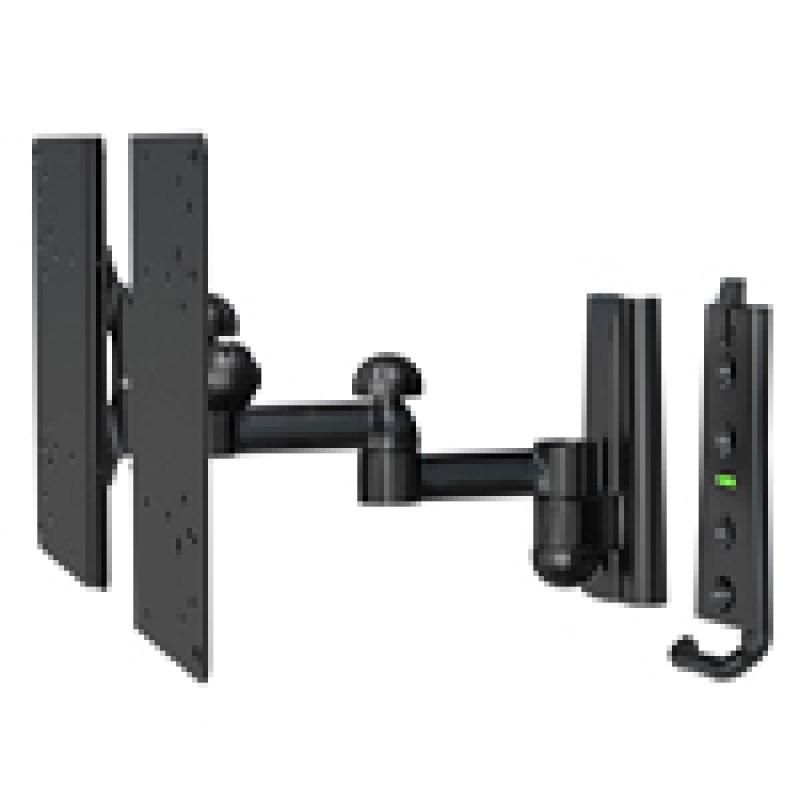 Universal Full Motion: Pan,Tilt, Extend 10.5" Fits upto 40" TV's and 100 lbs TV Mounts