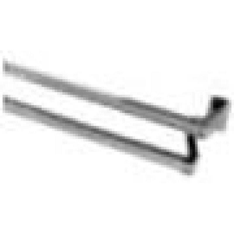 18" x 3/4" Aluminum Double Towel Bar - Polished Chrome