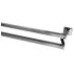 36" x 3/4" Aluminum Double Towel Bar - Polished Chrome