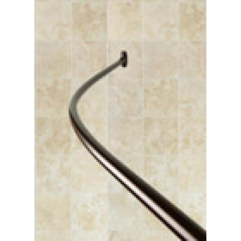 5' Curved Stainless Steel Shower Rod - Oil Rubbed Bronze