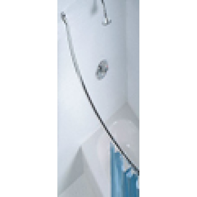 5' Stainless Steel Curved Shower Rod - Bright Polished