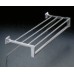 18" Diecast Towel Shelf with Bar & with Wall Angle Brackets - Polished Chrome