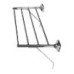 18" Diecast Towel Shelf with Wall Angle Brackets - Polished Brass