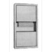 Recessed Paper Towel Dispenser & Waste Receptacle - Economy Size - Stainless Steel