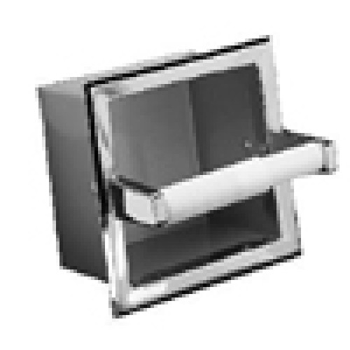 Recessed Extra Paper Roll Holder - Polished Chrome
